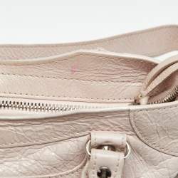 Pre Owned Balenciaga Light Pink Leather Mini Classic City Bag