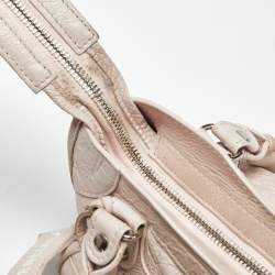 Pre Owned Balenciaga Light Pink Leather Mini Classic City Bag
