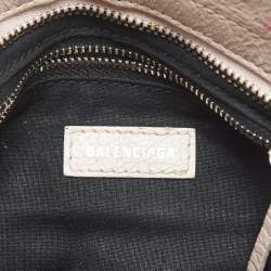 Pre Owned Balenciaga Light Pink Leather Mini Classic City Bag