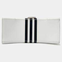 Pre Owned Balenciaga X Adidas Hourglass Small White Leather Shoulder Bag