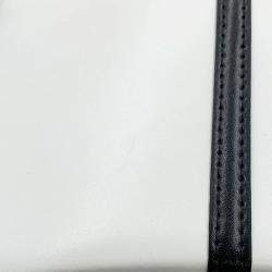 Pre Owned Balenciaga X Adidas Hourglass Small White Leather Shoulder Bag