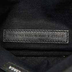 Pre Owned Balenciaga Black Leather Everyday Logo Belt Bag