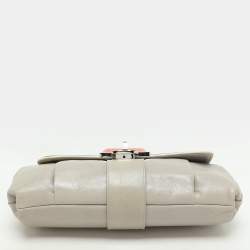 Pre Owned Balenciaga Multicolor Leather and Stingray Cherche Clutch