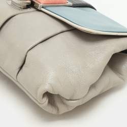 Pre Owned Balenciaga Multicolor Leather and Stingray Cherche Clutch