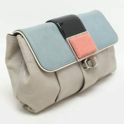 Pre Owned Balenciaga Multicolor Leather and Stingray Cherche Clutch