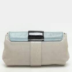 Pre Owned Balenciaga Multicolor Leather and Stingray Cherche Clutch