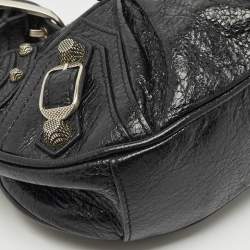 Pre Owned Balenciaga Black Leather XS Le Cagole Shoulder Bag