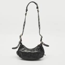 Pre Owned Balenciaga Black Leather XS Le Cagole Shoulder Bag