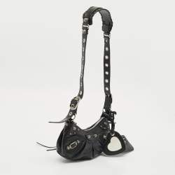 Pre Owned Balenciaga Black Leather XS Le Cagole Shoulder Bag