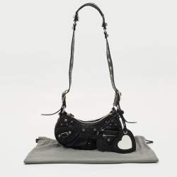 Pre Owned Balenciaga Black Leather XS Le Cagole Shoulder Bag