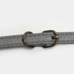 مملوكة مسبقًا Balenciaga Grey Perforated Leather Blackout Hardware Papier B4 Tote