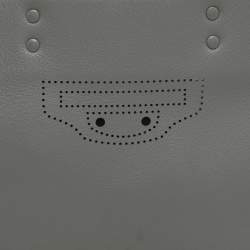 مملوكة مسبقًا Balenciaga Grey Perforated Leather Blackout Hardware Papier B4 Tote