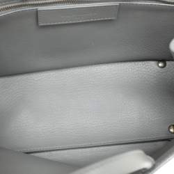 مملوكة مسبقًا Balenciaga Grey Perforated Leather Blackout Hardware Papier B4 Tote