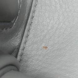 مملوكة مسبقًا Balenciaga Grey Perforated Leather Blackout Hardware Papier B4 Tote