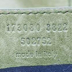 Pre Owned Balenciaga Kiwi Green Leather GGH Work Tote