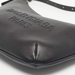 Pre Owned Balenciaga Black Leather Mary-Kate Shoulder Bag