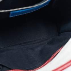 Pre Owned Balenciaga Multicolor Leather XS Bazar Stripe Tote