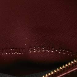 Pre Owned Balenciaga Burgundy Croc Embossed Leather Small Hourglass Top Handle Bag