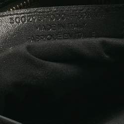 Pre Owned حقيبة بالنسياغا كلاسيك سيتي حافة معدنية صغيرة جلد أسود