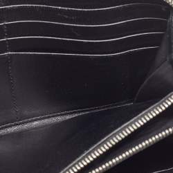Pre Owned Balenciaga Black Leather Zip Around Wallet
