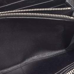 Pre Owned Balenciaga Black Leather Zip Around Wallet