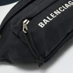 Pre Owned Balenciaga Black Nylon Explorer Belt Bag