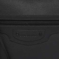 Pre Owned Balenciaga Black Leather Neo Pouch Clutch