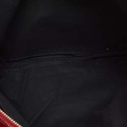 Pre Owned Balenciaga Red Leather Clip L Clutch