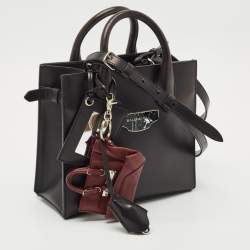Pre Owned Balenciaga Black Leather Mini All Afternoon Tote