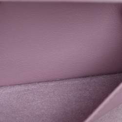 Pre Owned Balenciaga Pink Leather Papier Sight Clutch