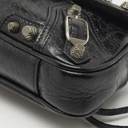 Pre Owned Balenciaga Black Leather XS Le Cagole Sling Bag