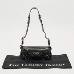 Pre Owned Balenciaga Black Leather XS Le Cagole Sling Bag