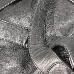 Pre Owned Balenciaga Classic Traveller Black Leather Backpack
