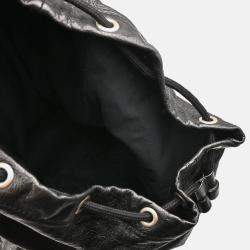 Pre Owned Balenciaga Classic Traveller Black Leather Backpack