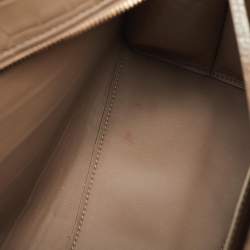 Pre Owned Balenciaga Beige Croc Embossed Leather Small Neo Classic City Bag