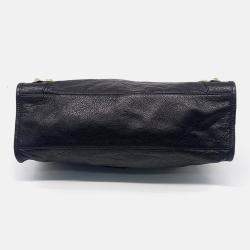 مملوكة مسبقًا حقيبة بالنسياغا نيو جاينت سيتي جلد أسود