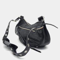 Pre Owned Balenciaga Black Leather Le Cargo Bag Small