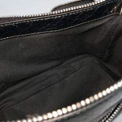 Pre Owned Balenciaga Black Leather Superbiz Shoulder Bag
