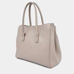Pre Owned Balenciaga Beige Leather Tote and Shoulder Bag