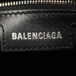 Pre Owned Balenciaga Blue BB Denim XS Neo Cagole Bag