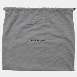 Pre Owned Balenciaga Downtown XS Black Croco Embossed Leather Chain Shoulder Bag