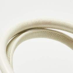 Pre Owned Balenciaga White/Pink Leather Small Ville Satchel