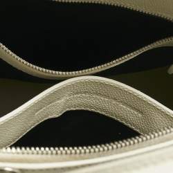 Pre Owned Balenciaga White/Pink Leather Small Ville Satchel