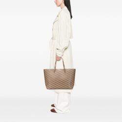 Pre Owned Balenciaga Brown Large BB Monogram Coated Canvas Signature East West Shopper Bag