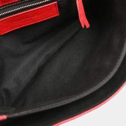 Pre Owned Balenciaga Envelope Red Leather Shoulder Bag