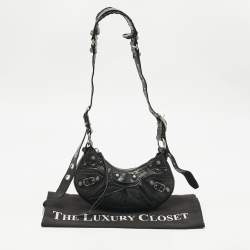 Pre Owned Balenciaga Black Leather XS Le Cagole Shoulder Bag
