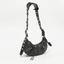 Pre Owned Balenciaga Black Leather XS Le Cagole Shoulder Bag