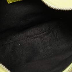 Pre Owned Balenciaga Neon Green Leather XS Le Cagole Shoulder Bag