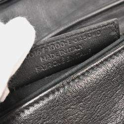 Pre Owned Balenciaga Envelope Black Leather Shoulder Bag