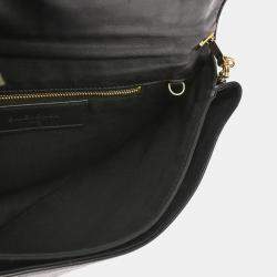 Pre Owned Balenciaga Envelope Black Leather Shoulder Bag